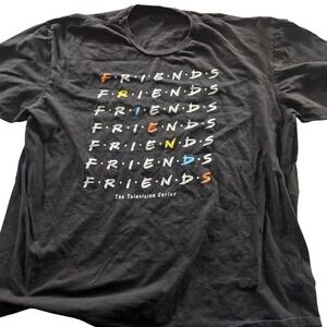 Friends Shirt Mens 3XL Black The Television Series Graphic Tee‎ T-Shirt BoxLunch